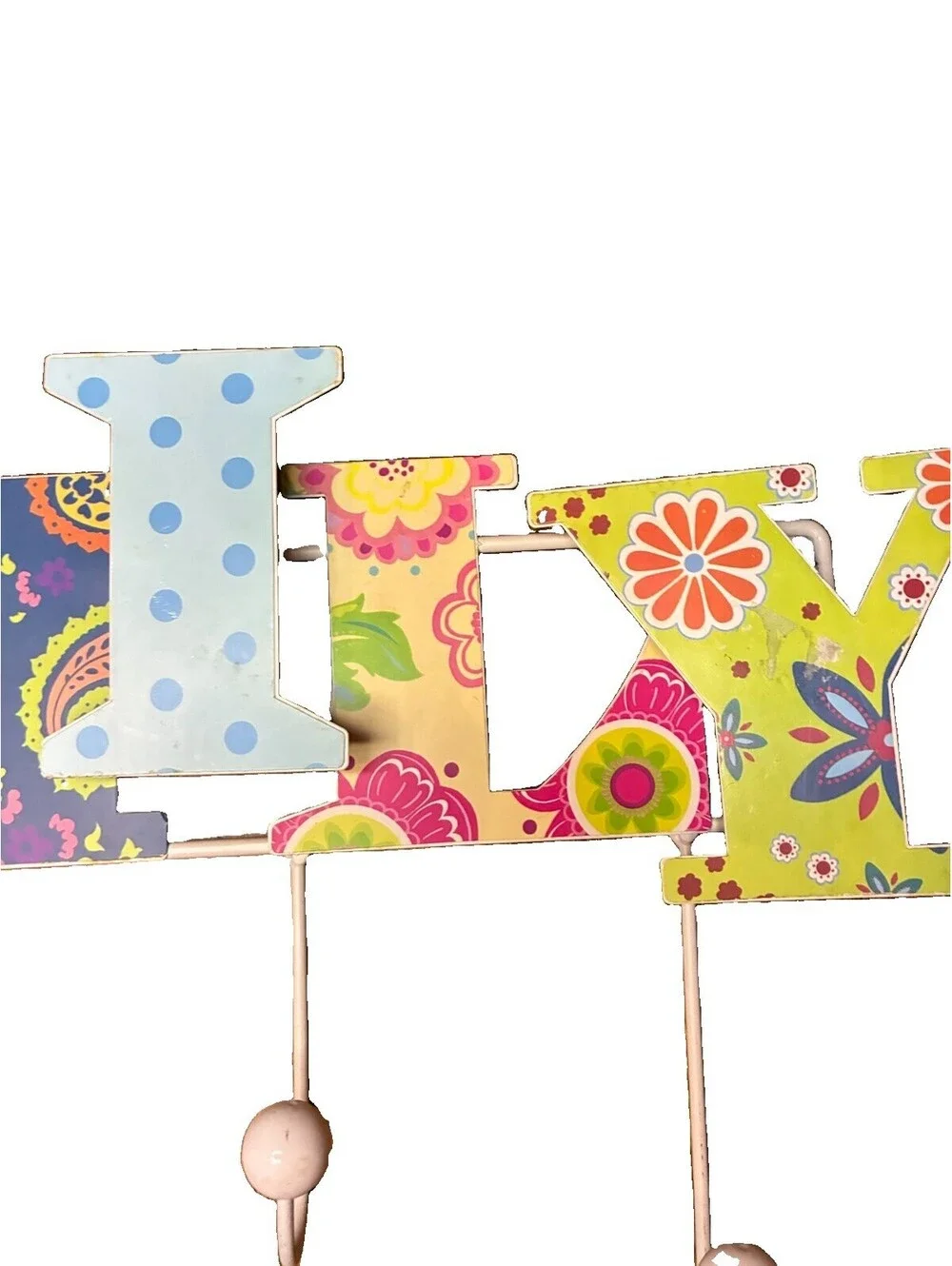 Vibrant Boho “Family “ Metal Display Rack